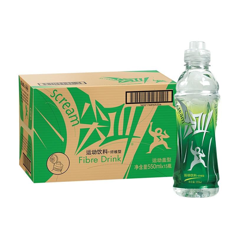 农夫尖叫 运动饮料 (纤维)550ml*15瓶 整箱
