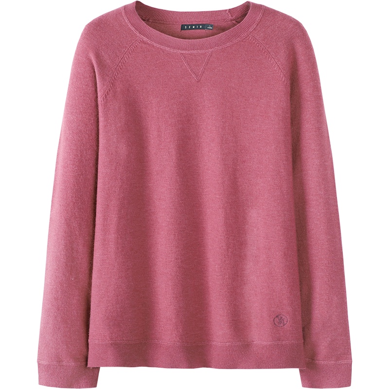 【满198减100预估价：40】森马秋季薄款针织衫男装韩版圆领男士打底衫秋冬多色基础内搭少年