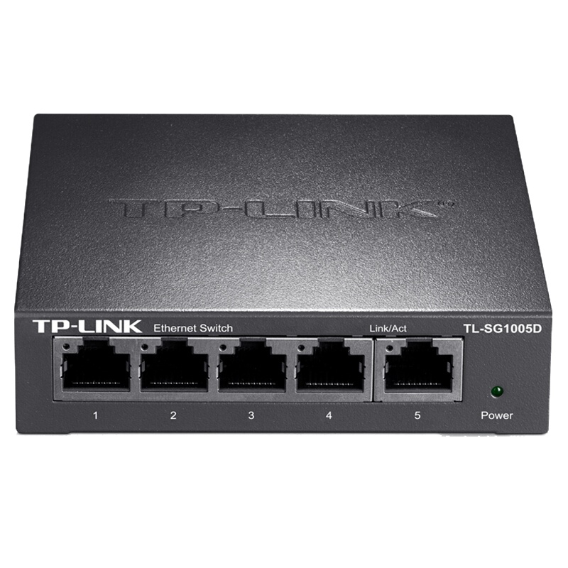 普联(TP-LINK)TL-SG1005D 5口千兆交换机 企业级交换器 监控网络网线分线器 分流器 金属机身