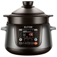 苏泊尔(SUPOR)TG50YC5 5升 精控快速炽陶系列 电脑型电炖锅 灰咖