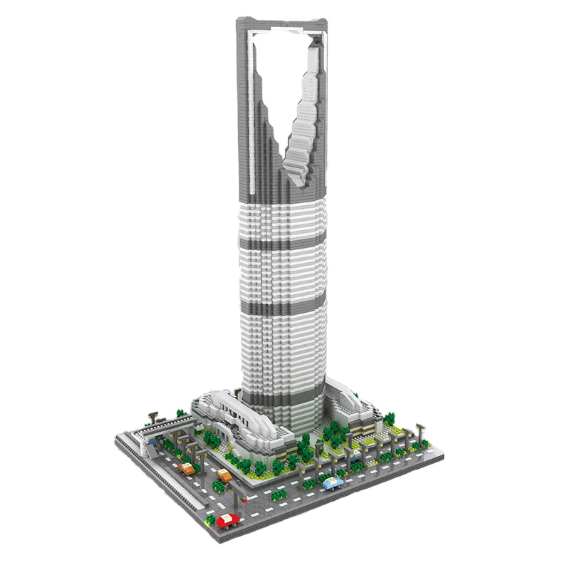 微型积木小颗粒泰姬陵模型兼容樂高legao成人高难度建筑钻石拼装 王国大厦[4692PCS]