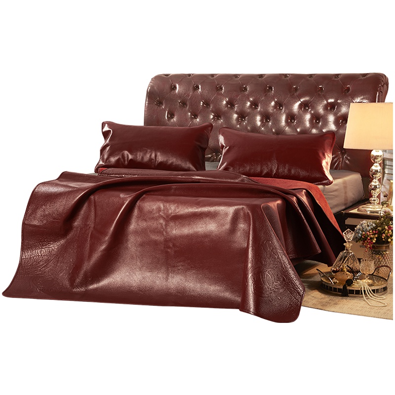 LOVO家纺 罗莱生活出品牛皮席头层水牛皮真皮凉席子 尊尚之品 1.8米