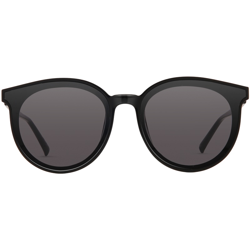 帕森(PARZIN)太阳镜女 宋祖儿明星同款 浅色尼龙镜片 情侣复古大框潮墨镜 91618