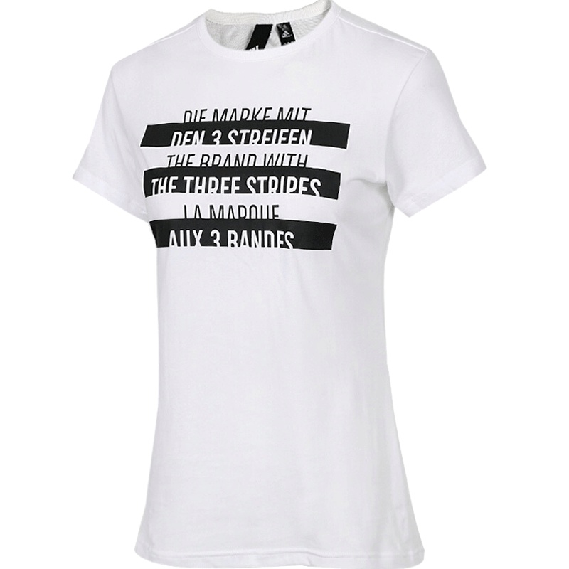 adidas阿迪达斯2019女子W SID T-SHIRT圆领短T恤DU0229