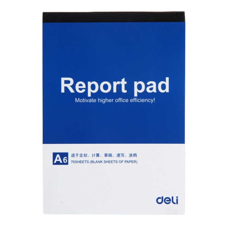 得力(deli)A6/70张随身便签本便条本留言本草稿本草稿纸7713-10 5本装