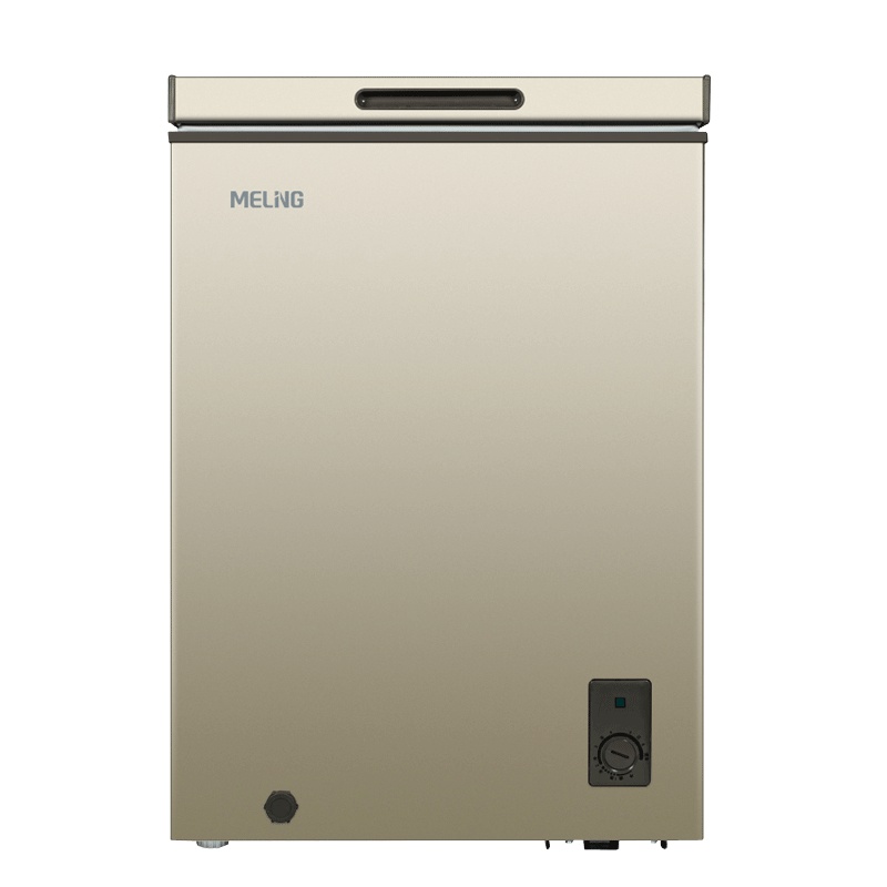 美菱(MELING) 100升卧式单温冷柜苏宁自营 多档调温减霜抑菌 一级能效商用家用小冰柜迷你柜顶开门冰柜