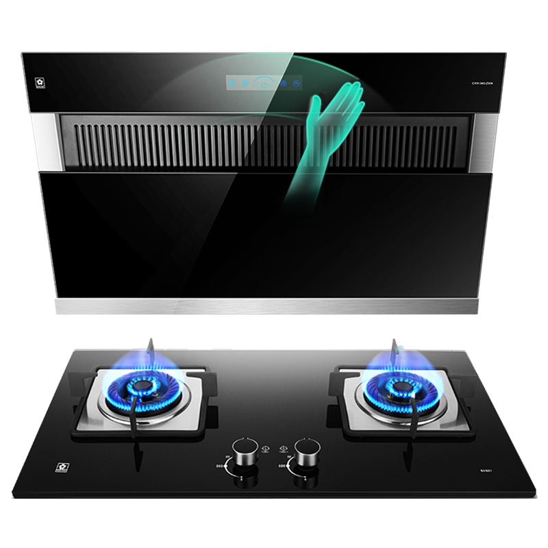 樱花(SAKURA)烟灶套餐厨电套装 侧吸式吸油烟机煤气灶 烟灶套餐 抽油烟机燃气灶具 自营JA06+BDB01天然气