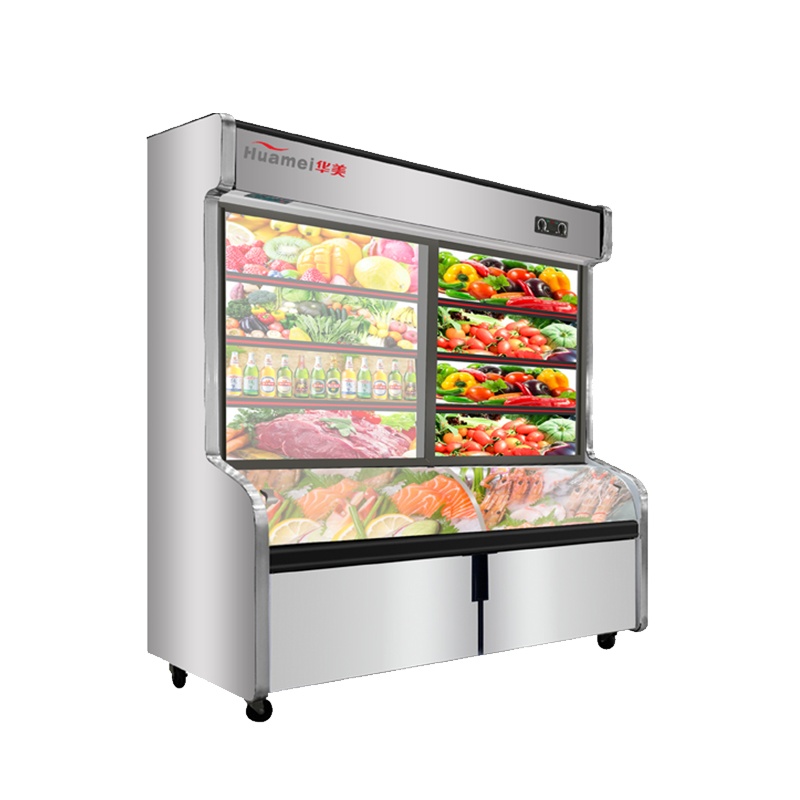 华美(Huamei)LCD-1400S 1.4米三温麻辣烫冒菜商用展示柜冰柜冷柜 冷藏冷冻串串烧烤立式点菜柜