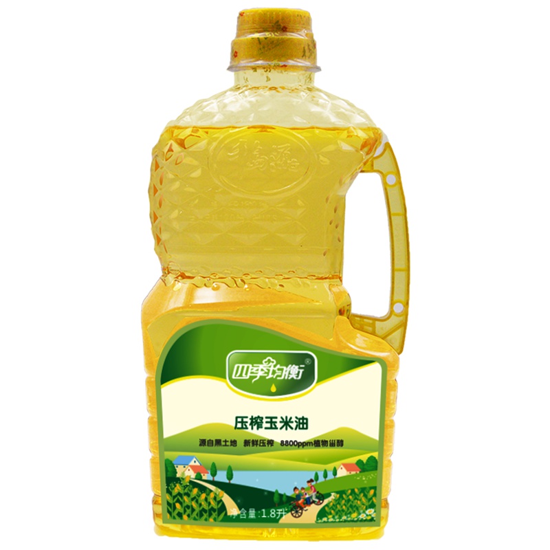 千岛源压榨玉米油1.8L 压榨非转食用油
