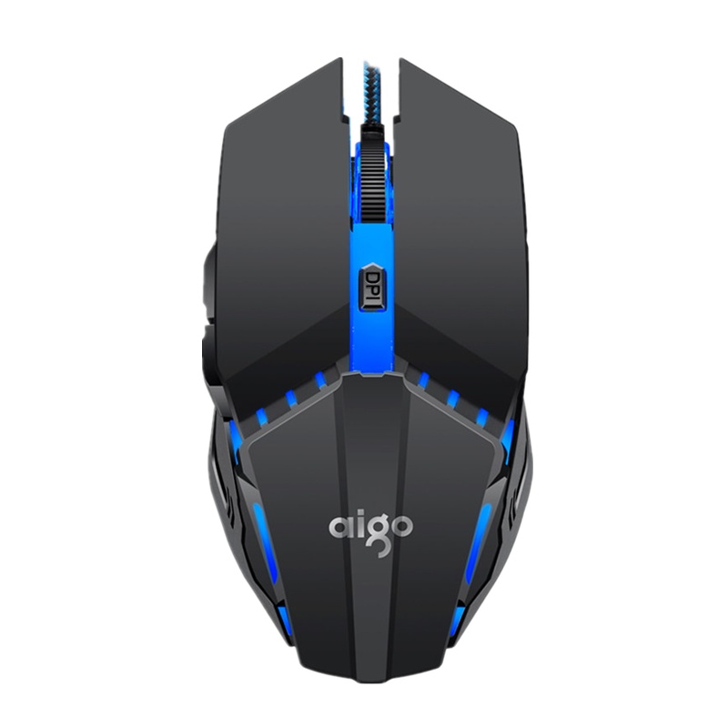 爱国者 Q62(6D)机械鼠标电脑笔记本台式lol吃鸡网吧电竞游戏宏有线鼠标 黑色