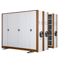 [红心家居]档案密集架手摇式移动档案柜文件资料架钢制轨道密集架