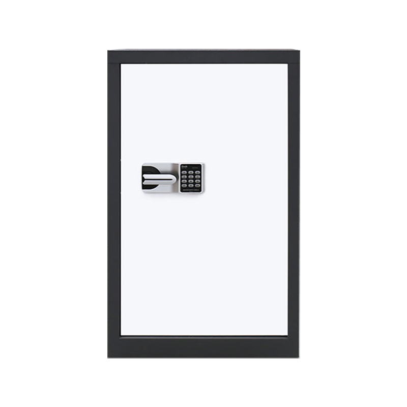 永格保密柜文件柜档案柜保险柜双保险密码柜电子密码锁灰白通门加厚款国宝锁灰套白