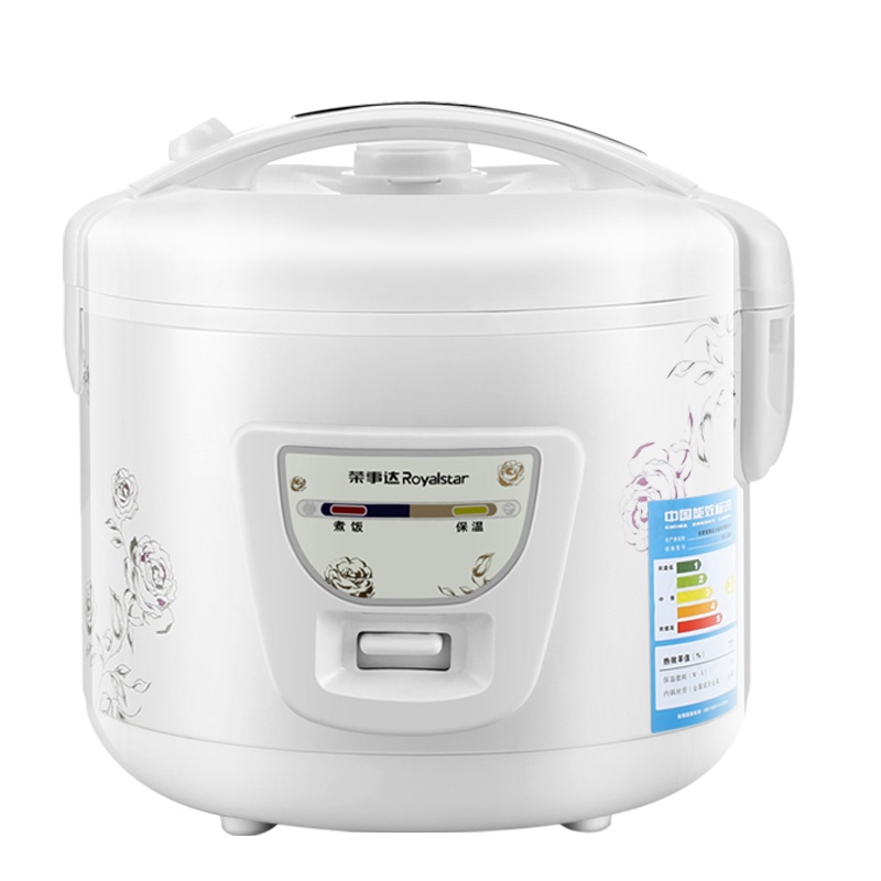 荣事达(Royalstar)电饭煲RX-30K黑晶内胆3L容量老式家用老人小孩易用不粘内胆带蒸笼多功能电饭煲