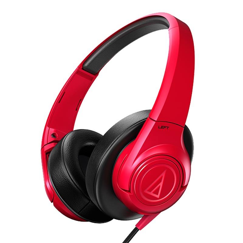铁三角(Audio-technica) ATH-AX3 RD 头戴式耳机 红色