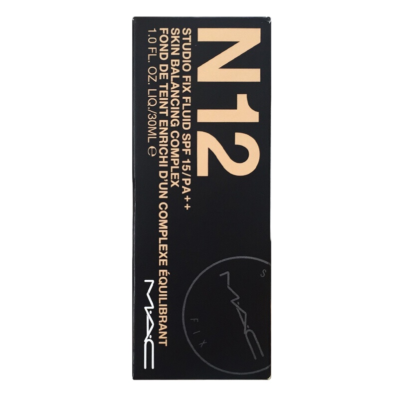 [Lisa同款]魅可(MAC)定制无瑕粉底液遮瑕保湿轻透持久控油 SPF15/PA++ 适合粉皮健康肤色 N18