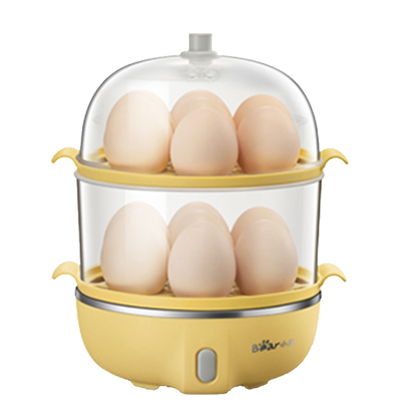 Bear/小熊ZDQ-B14W5煮蛋器蒸蛋器双层大容量家用多功能自动断电早餐机