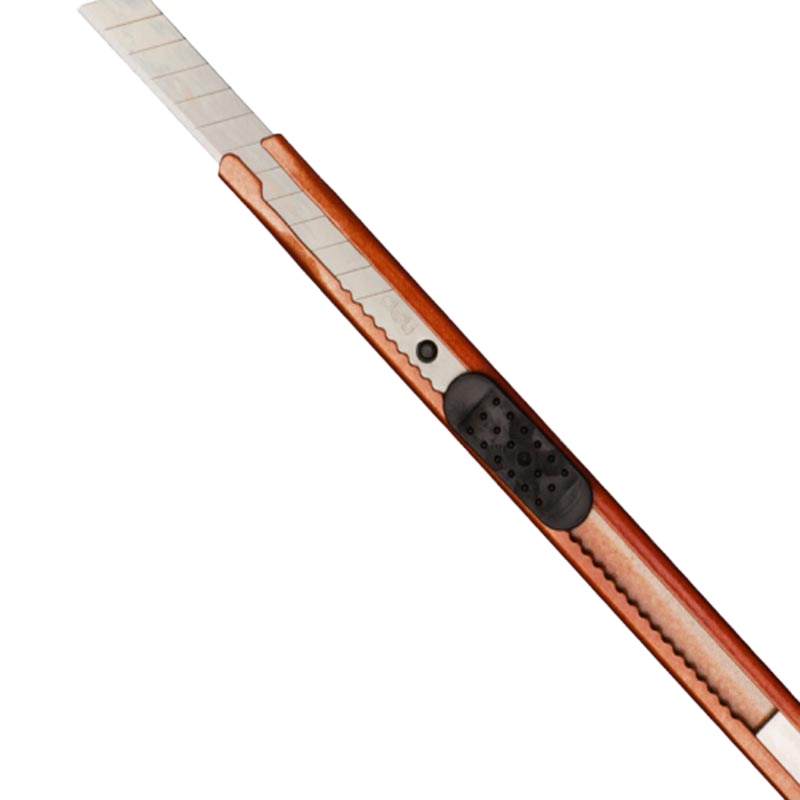 得力(deli) 2066 美工刀小号金属彩色美工刀片刀架 小型优质合金钢裁纸刀