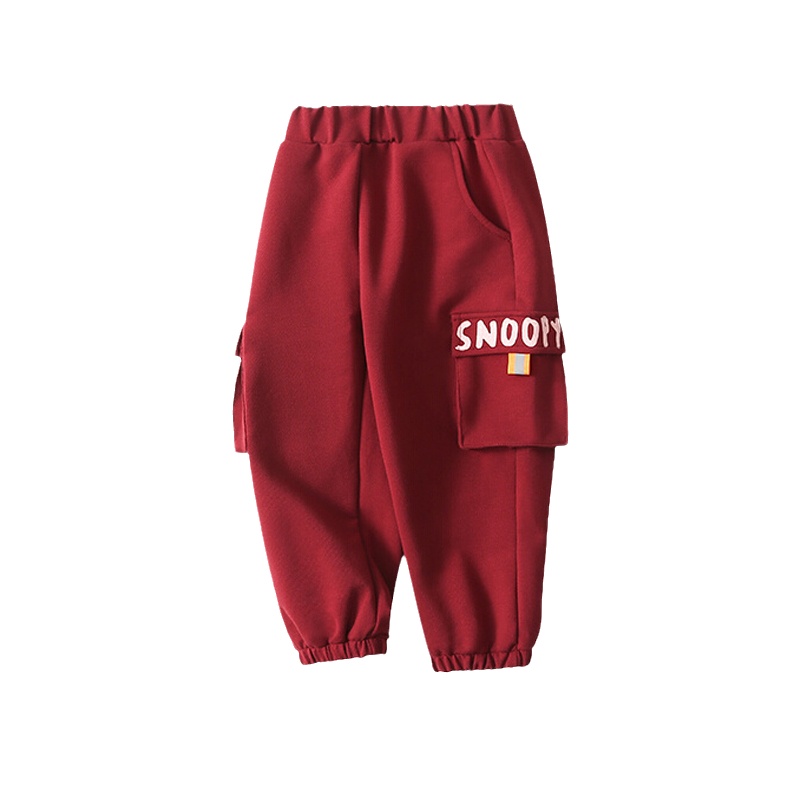 史努比SNOOPY童装儿童裤子春秋新款男童长裤男孩外穿裤子