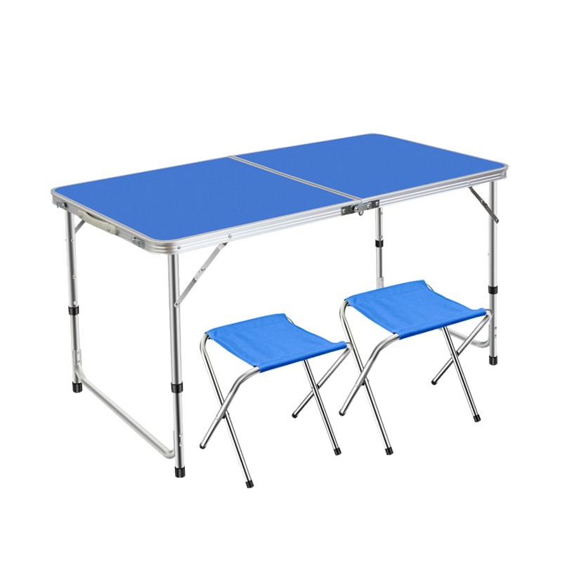 HiBoss餐桌折叠桌户外摆摊地推展业便携式折叠桌子简易家用小桌子折叠餐桌椅