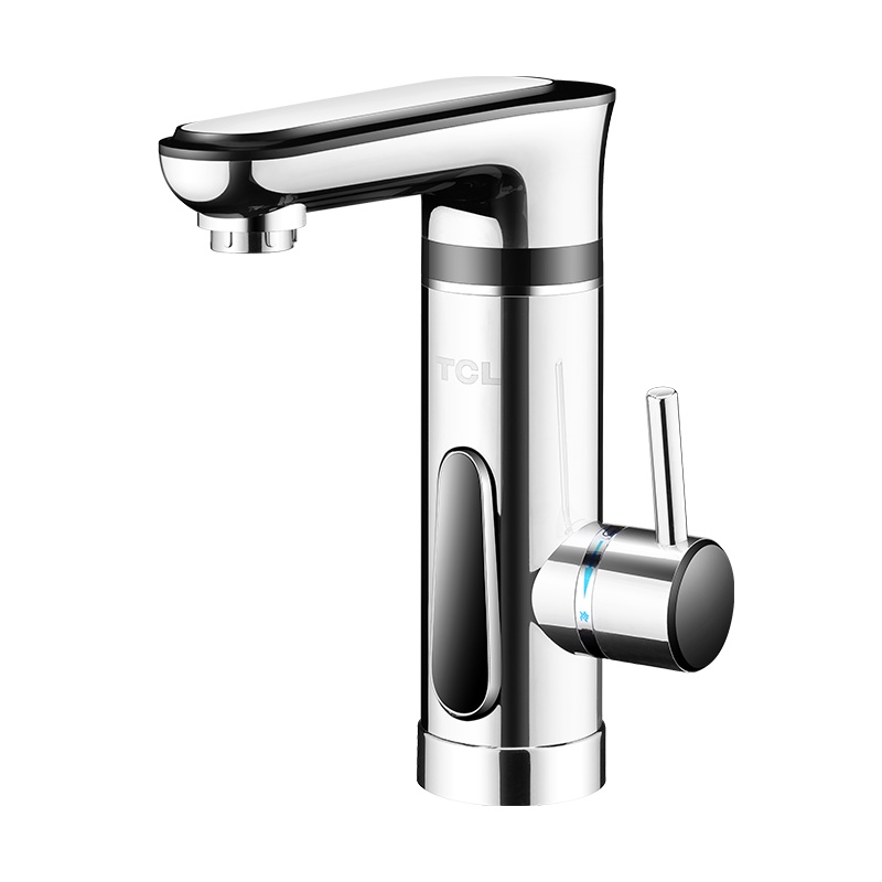 TCL即热式电热水龙头家用过水热3秒速热小厨宝自来水加热智能数显下进水TDR-30HXT01银色