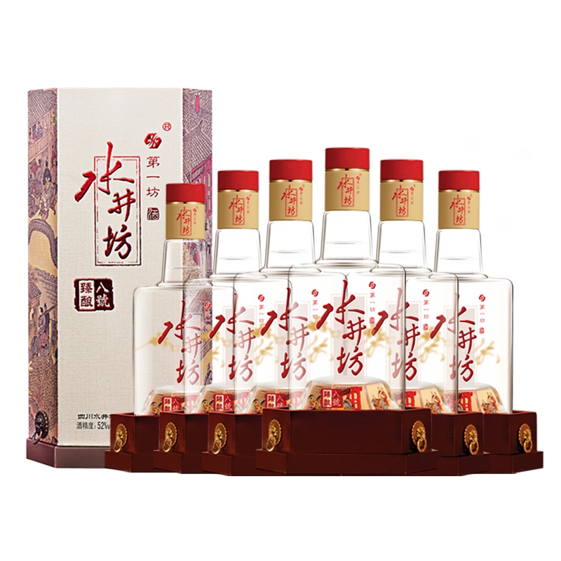 水井坊 臻酿八号 38度500mL*6 浓香型白酒 整箱装