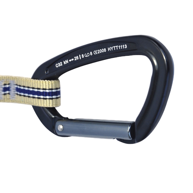 安攀B16快挂 户外登山攀岩主锁救援快挂扣安全锁挂钩装备攀登器材速降探洞电力