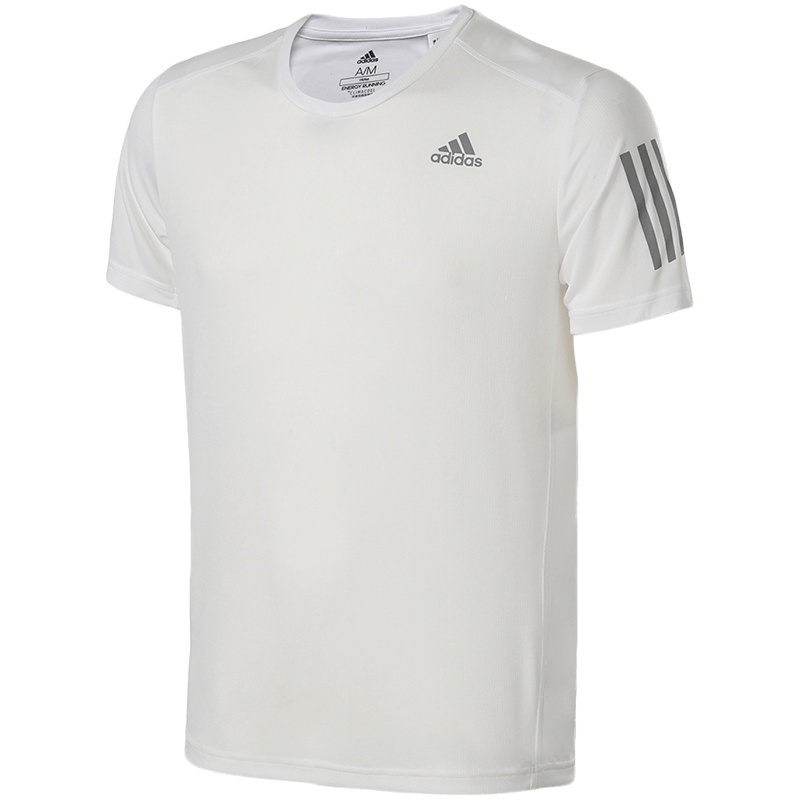 【自营】adidas阿迪达斯男子短袖T恤跑步透气运动服DM2811 L DM2811白色