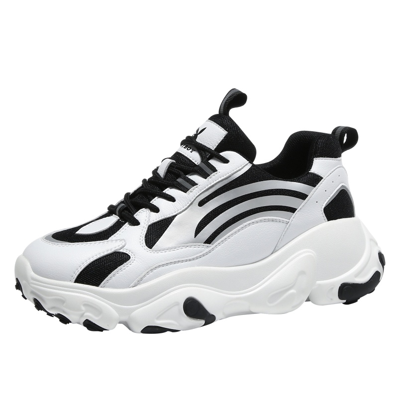 PLAYBOY/花花公子厚底老爹鞋女2019新款百搭ins松糕网面反光运动休闲鞋W13089279