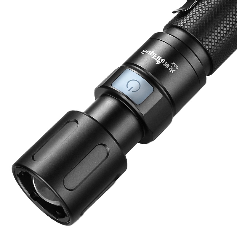 神火(supfire)x60强光手电筒 变焦远射USB充电式 家用便携 户外骑行灯