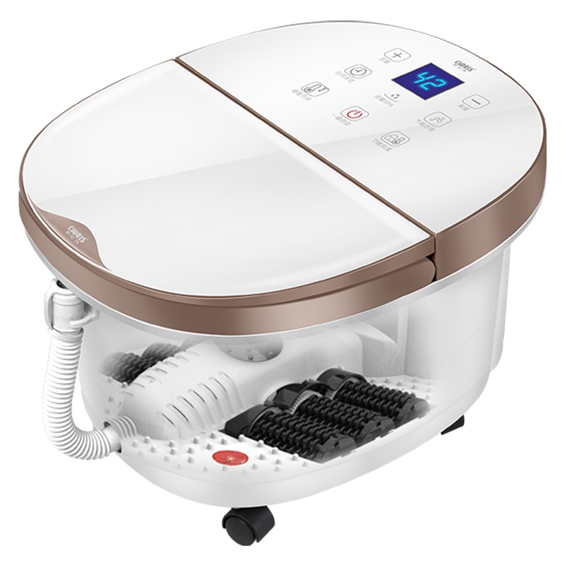 凯伦诗 CLORIS-F525 足浴盆全自动恒温加热泡脚桶洗脚盆电动滚轮防漏电保护恒温加热家用养生足浴器