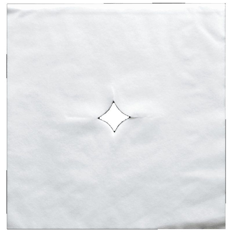 家柏饰(CORATED)一次性床洞巾院按摩床头垫十字孔枕巾无纺布加厚脸巾趴100张