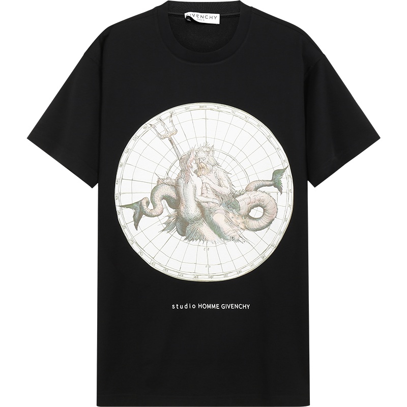 GIVENCHY 纪梵希男士 棉质宽松版圆领短袖T恤 BM70YK3002