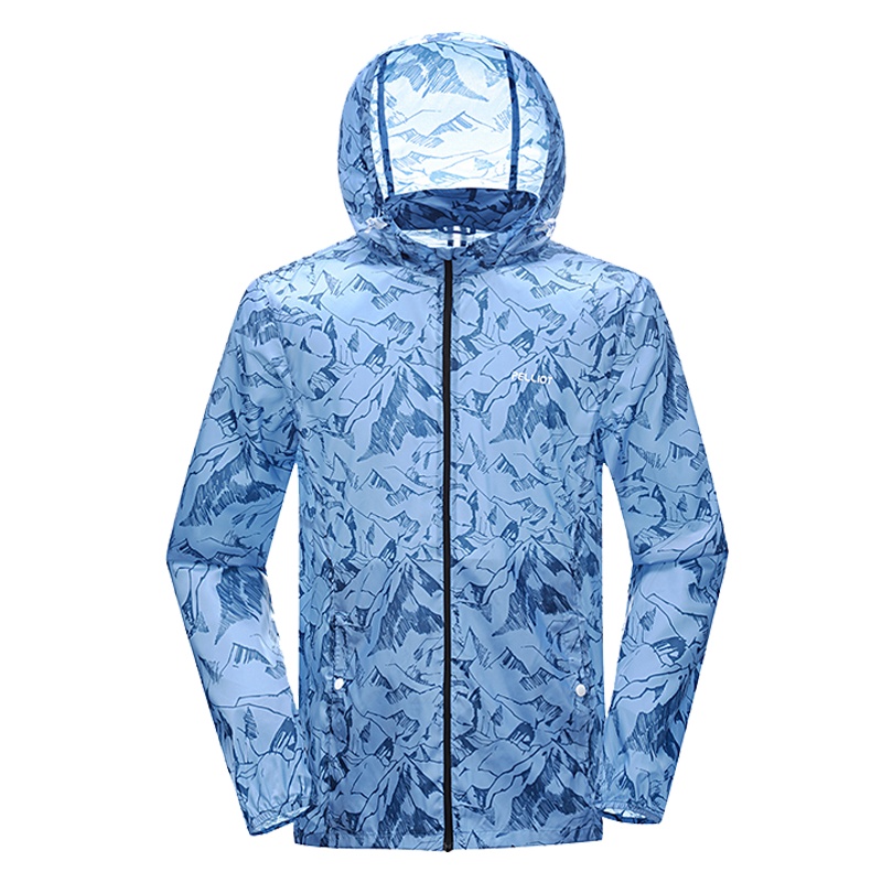 伯希和户外风衣防晒衣男士夏季时尚防紫外线皮肤衣轻薄款防晒服涤纶修身运动风衣