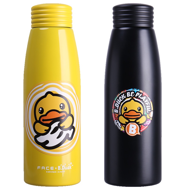 Face保温杯 BD-V2 400ml 男女士学生通用可爱简约文艺保温杯 316不锈钢保温杯 情侣便携水杯