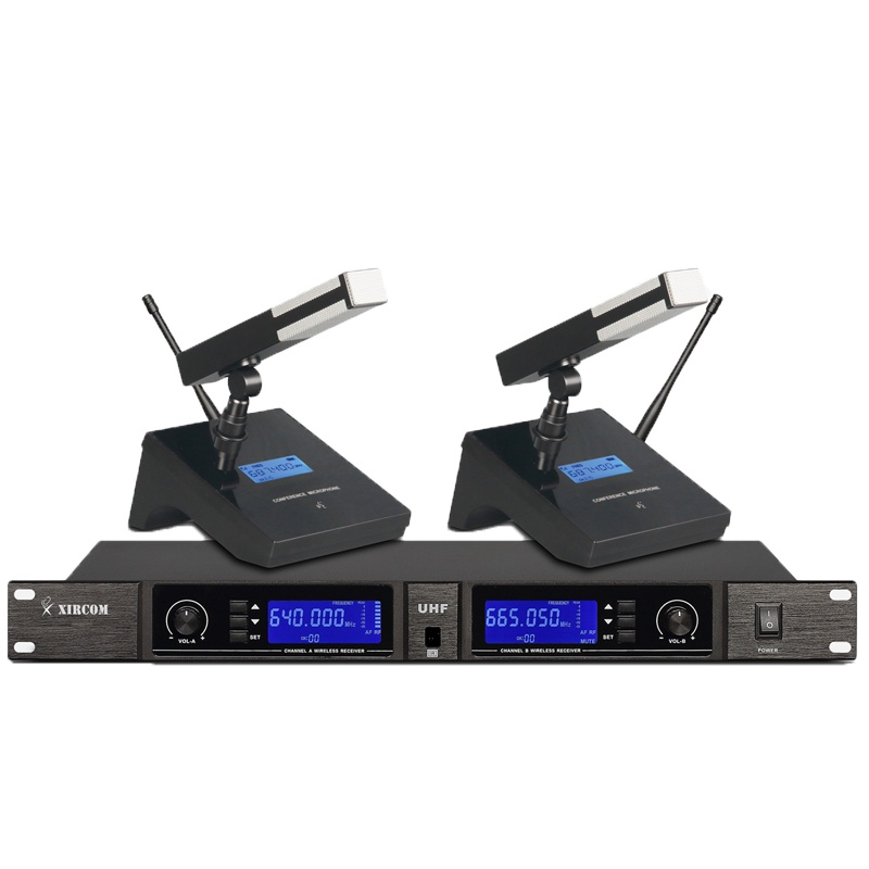 XIRCOM(捷讯)XC-2200S 一拖二无线会议话筒 适用于会议室扩声或视频会议中 频率可调