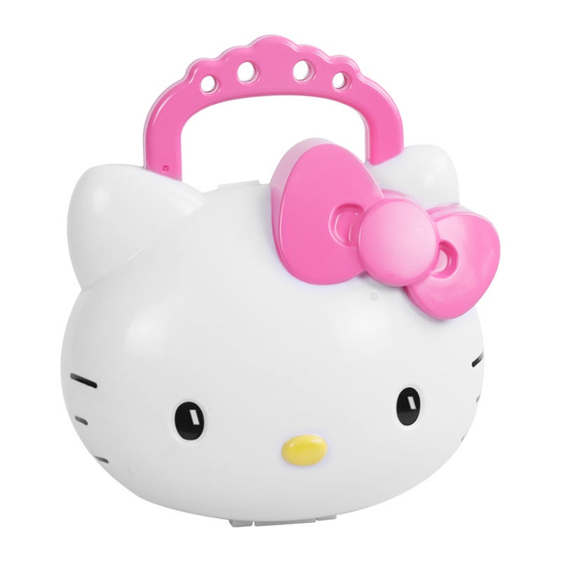 壹百分 HelloKitty儿童化妆品 小女孩化妆包 过家家玩具公主演出便携彩妆盒