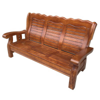 HiBoss办公沙发实木沙发木质沙发三人位