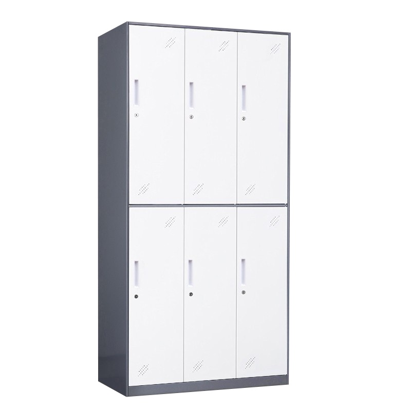 永格更衣柜钢制铁皮柜办公室衣柜员工柜工衣柜储物柜六门铁皮柜工具柜存包柜寄存柜宿舍鞋柜办公文件柜