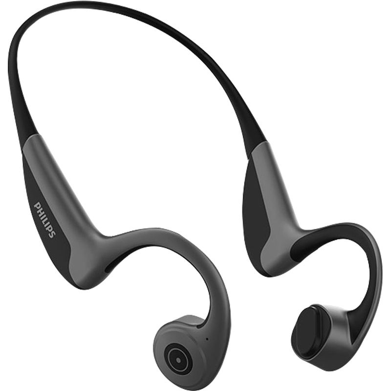 [加赠蓝牙音箱]飞利浦骨传导TAN6605蓝牙耳机双耳无线蓝牙运动跑步不入耳挂式骨传感骨传声防水防汗韶音sony华为苹果