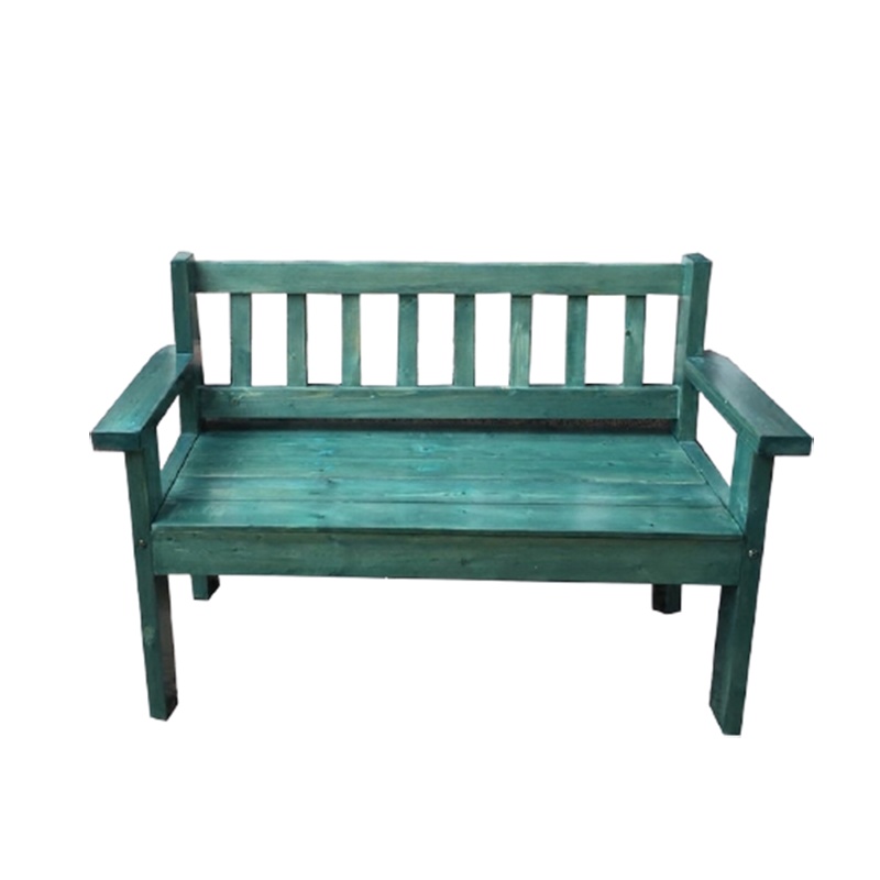 复古咖啡色做旧木质符象沙发椅阳台休闲椅靠背椅客厅三人双人木质长椅