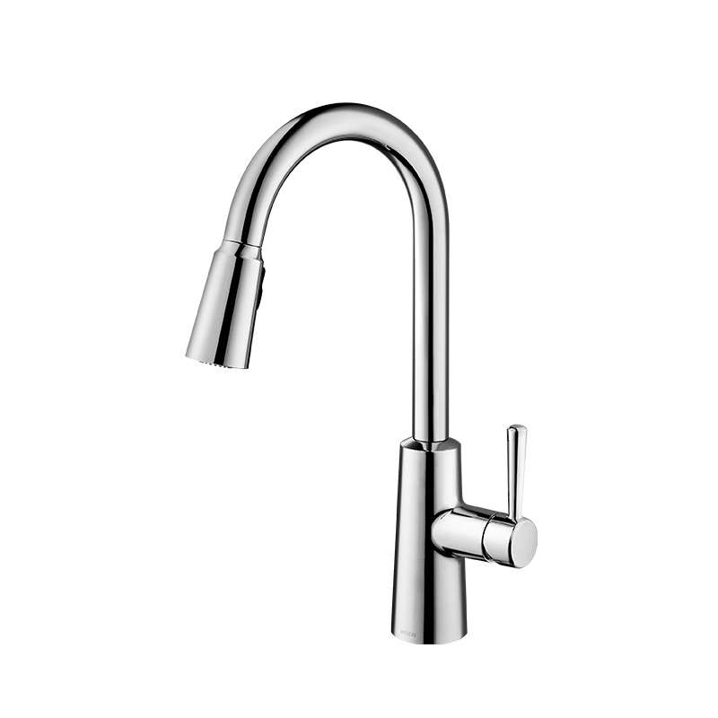 摩恩 冷热水龙头抽拉式灵活可旋转防溅水槽洗菜盆洗碗盆厨盆厨房龙头GN7402