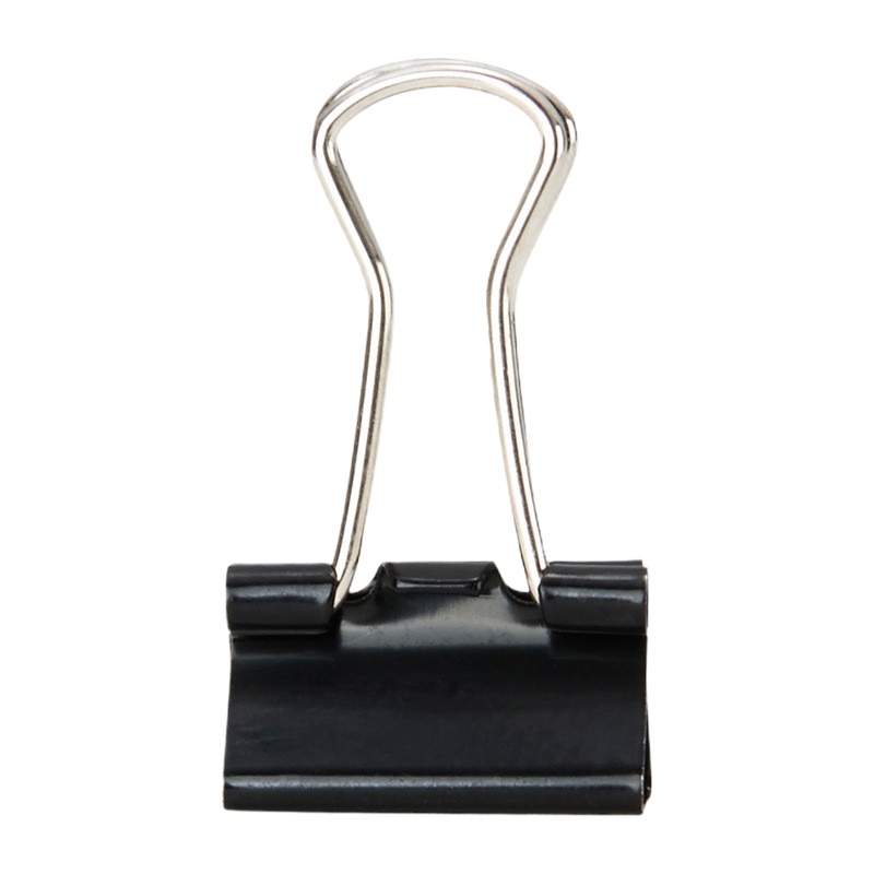 晨光Eplus黑色长尾夹19mm(筒装)ABS92736 桌面办公用品 针钉夹类 长尾夹2盒/组