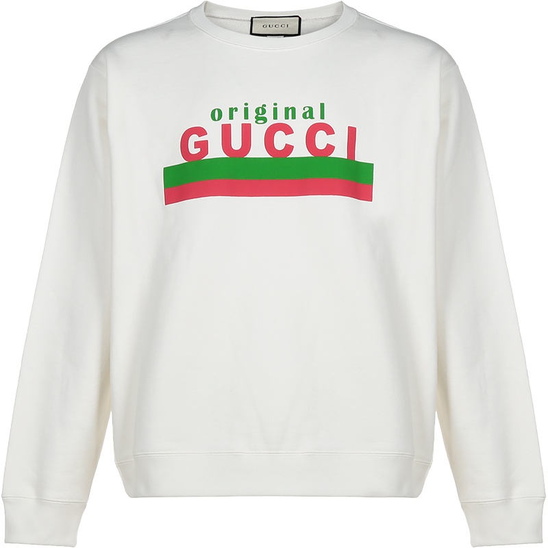 GUCCI 古驰 男士 棉质圆领长袖卫衣运动衫 626990 XJCOR