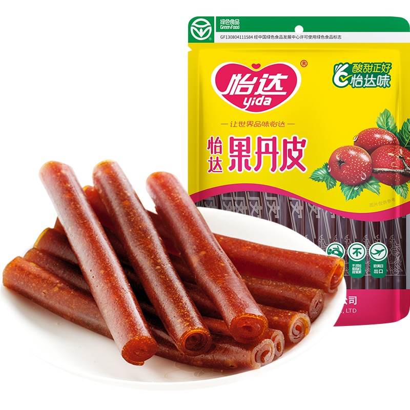 怡达果丹皮500g*2 山楂条山楂卷散装蜜饯果糕脯小时候老式零食山楂