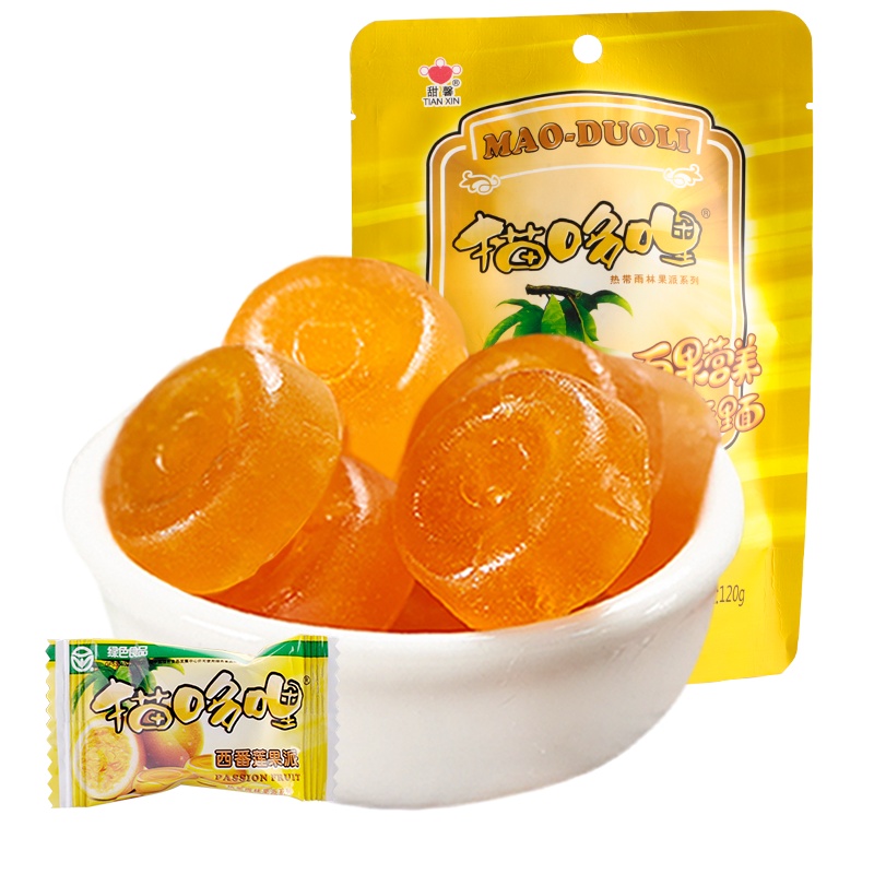 [猫哆哩_百香果糕120g]云南特产 西番莲果脯蜜饯休闲零食