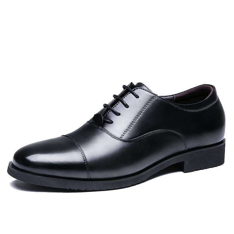 奥康男鞋春秋季男士商务正装皮鞋低帮三接头皮鞋男