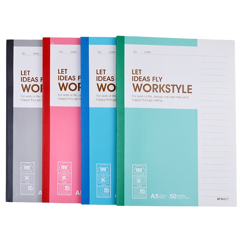 （HD）晨光(M&G) APYJW411 A5 50页/本 10本/包 普通纸无线装订本（计价单位：包） 混色