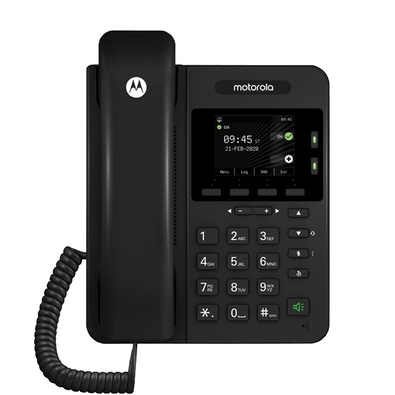 摩托罗拉(MOTOROLA)CT700C录音电话机 固定座机办公家用 插TF卡大屏幕 中文菜单 清晰免提 大音量(白色）
