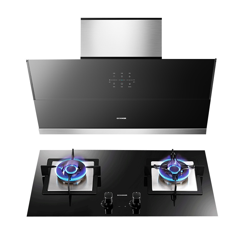 圈厨烟灶套餐21m³吸力侧吸式吸油烟机4.5kw大火液化气燃气灶组合智能互联热干洗CXW-268-Z90+JZY-Q2