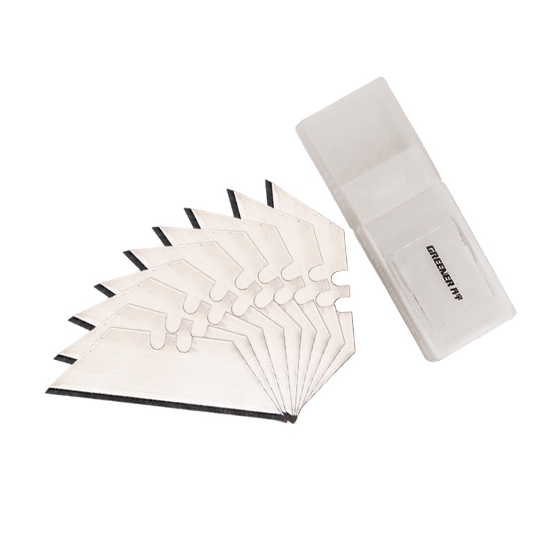 美工刀片 阿斯卡利大号刀架美工刀裁纸刀壁纸刀大码墙纸刀工具18mm 丹宇梯形刀片(盒)